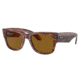 Ray-Ban RB0840SF Mega Wayfarer Sunglasses, Striped Havana Frame, Brown Lens, Asian Fit, 52, RB0840SF-954-33-52