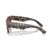 Ray-Ban RB0840SF Mega Wayfarer Sunglasses, Transparent Brown Frame, Light Brown Mirror Gold Lens, Asian Fit, 52, RB0840SF-663693-52
