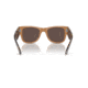 Ray-Ban RB0840SF Mega Wayfarer Sunglasses, Transparent Brown Frame, Light Brown Mirror Gold Lens, Asian Fit, 52, RB0840SF-663693-52