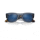 Ray-Ban RB0840SF Mega Wayfarer Sunglasses, Transparent Dark Blue Frame, Grey Mirror Blue Lens, Asian Fit, 52, RB0840SF-6638O4-52