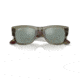 Ray-Ban RB0840SF Mega Wayfarer Sunglasses, Transparent Green Frame, Grey Mirror Lens, Asian Fit, 52, RB0840SF-66355C-52