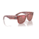 Ray-Ban RB0840SF Mega Wayfarer Sunglasses, Transparent Pink Frame, Brown Mirror Dark Red Lens, Asian Fit, 52, RB0840SF-66372K-52
