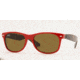 Ray-Ban RB2132 SV Prescription Sunglasses w/ Red Ferrari Frame / 52 mm Prescription Lenses, 726-5218