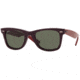 Ray-Ban RB2140 SV Prescription Sunglasses - Dark Violet Crystal Green Frame / 50 mm Prescription Lenses, 966-5022