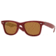 Ray-Ban RB2140 SV Prescription Sunglasses Dark Red Frame / 50 mm Prescription Lenses, 969-39-5022
