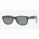 Ray-Ban RB2168F Bifocal Prescription Sunglasses RB2168F-101671-5218 - Lens Diameter 52 mm, Frame Color Top Black on Texture Red
