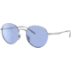 Ray-Ban RB3681 Sunglasses, Blue Lenses, Silver, 50, RB3681-003-80-50