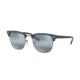 Ray-Ban RB3716 Progressive Prescription Sunglasses, 51mm, Dark Blue, RB3716-9160AJ-51-PRO