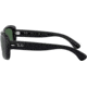 Ray-Ban RB4101 Jackie Ohh Sunglasses - Women's, Black Frame, Crystal Green Polarized Lenses, 601-58-5817