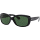 Ray-Ban RB4101 Jackie Ohh Sunglasses - Women's, Black Frame, Crystal Green Polarized Lenses, 601-58-5817