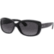 Ray-Ban RB4101 Jackie Ohh Sunglasses - Women's, Shiny Black Frame, Grey Gradient Dark Grey Polar Lenses, 601/T3-58