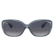 Ray-Ban RB4101 Jackie Ohh Sunglasses - Womens, Transparent Dark Brown Frame, Blue Gradient Lens, Polarized, 58, RB4101-659278-58
