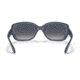 Ray-Ban RB4101 Jackie Ohh Sunglasses - Womens, Transparent Dark Brown Frame, Blue Gradient Lens, Polarized, 58, RB4101-659278-58