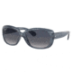 Ray-Ban RB4101 Jackie Ohh Sunglasses - Women's, Transparent Dark Brown Frame, Blue Gradient Lens, Polarized, 58, RB4101-659278-58