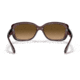 Ray-Ban RB4101 Jackie Ohh Sunglasses - Womens, Transparent Dark Brown Frame, Brown Gradient Lens, Polarized, 58, RB4101-6593M2-58