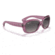 Ray-Ban RB4101 Jackie Ohh Sunglasses - Womens, Transparent Violet Frame, Grey Gradient Lens, Polarized, 58, RB4101-6591M3-58
