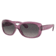 Ray-Ban RB4101 Jackie Ohh Sunglasses - Women's, Transparent Violet Frame, Grey Gradient Lens, Polarized, 58, RB4101-6591M3-58