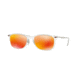 Ray-Ban RB4225 Sunglasses 646/6Q-52 - Matte Trasparent Frame, Brown Mirror Orange Lenses