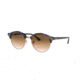 Ray-Ban RB4246 Single Vision Prescription Sunglasses, 51mm, Spotted Brown/Blue, RB4246-125651-51-SV