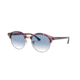 Ray-Ban RB4246 Single Vision Prescription Sunglasses, 51mm, Spotted Grey/Violet, RB4246-12573F-51-SV