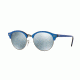 Ray-Ban RB4246 Single Vision Prescription Sunglasses RB4246-984-30-51 - Lens Diameter 51 mm, Frame Color Top Wrinkled Blu On Black