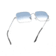 Ray-Ban RECTANGLE RB1969 Sunglasses 91493F-54 - , Clear Gradient Blue Lenses