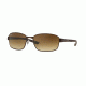 Ray-Ban RB3413 Sunglasses with No-Line Progressive Rx Prescription Lenses RB3413-014-51-59 - Lens Diameter 59 mm, Frame Color Brown