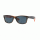 Ray-Ban New Wayfarer Prescription Sunglasses RB2132 RB2132-6180R5-52 - Lens Diameter 52 mm, Frame Color Matte Havana