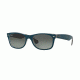 Ray-Ban New Wayfarer Prescription Sunglasses RB2132 RB2132-619171-52 - Lens Diameter 52 mm, Frame Color Top Mt Petroleum On Grey
