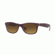Ray-Ban New Wayfarer Prescription Sunglasses RB2132 RB2132-619285-52 - Lens Diameter 52 mm, Frame Color Top Matte Violet On Orange
