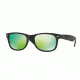 Ray-Ban New Wayfarer Prescription Sunglasses RB2132 RB2132-622-19-52 - Lens Diameter 52 mm, Frame Color Rubber Black