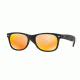 Ray-Ban New Wayfarer Prescription Sunglasses RB2132 RB2132-622-69-55 - Lens Diameter 55 mm, Frame Color Rubber Black