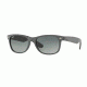 Ray-Ban New Wayfarer Prescription Sunglasses RB2132 RB2132-624171-55 - Lens Diameter 55 mm, Frame Color Black/top Grey Alcantara