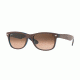 Ray-Ban New Wayfarer Prescription Sunglasses RB2132 RB2132-6310A5-55 - Lens Diameter 55 mm, Frame Color Matte Choccolat On Opal Yellow