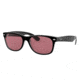 Ray-Ban New Wayfarer Prescription Sunglasses, 52mm, Black/Transparent, RB2132-6398U0-52-SV