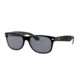 Ray-Ban New Wayfarer Prescription Sunglasses, 55mm, Black/Transparent, RB2132-6398Y5-55-SV