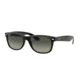 Ray-Ban New Wayfarer Prescription Sunglasses, 55mm, Black, RB2132-6406M3-55-SV