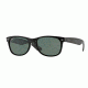 Ray-Ban New Wayfarer Prescription Sunglasses RB2132 RB2132-901-58-58 - Lens Diameter 58 mm, Frame Color Black