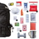 ReadyWise 64 Piece Survival Back Pack, Black, RW01-633GSG-BLACK