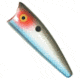 Rebel Lures Rebel Pop-R Plus Topwater Bait, 2 1/2in, 1/4 oz, Floating, Silver Shad, P61G256