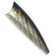 Rebel Lures Rebel Teeny Pop-R Topwater Bait, 2in, 1/8oz, Floating, Silver/Black, P5001