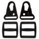 Red Rock Outdoor Gear HK Hook Set, 1.25in, Black, 37-43BLK
