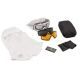 Revision Snowhawk Deluxe Goggle System w/ Clear, Solar, Vermillion High-Contrast Lenses, White Frame, 4-0100-0003