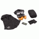 Revision Snowhawk Deluxe Goggle System w/ Clear, Solar, Vermillion High-Contrast Lenses, Black Frame, 4-0100-0002