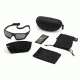 Revision Unisex Shadowstrike Ballistic Sunglass Military, Black, w/ Clear, Solar Lenses 4-0750-0103