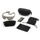 Revision Unisex Shadowstrike Ballistic Sunglass Military, Tan, w/ Clear, Solar Lenses, 4-0750-0104