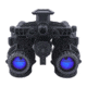 RIX RNV-31 1x25mm Night Vision Binoculars With White Tubes 1400 FOM, Black, Small, RNV31W14