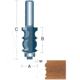 Roman Carbide Face Moulding 1/2in Shank DC1384