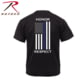 Rothco Honor and Respect 2-Sided Thin Blue Line Flag T-Shirt - Men's, Large, 1844-L