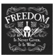 Rothco Athletic Fit Freedom T-Shirt, Mens, Black, Small, 1187-870